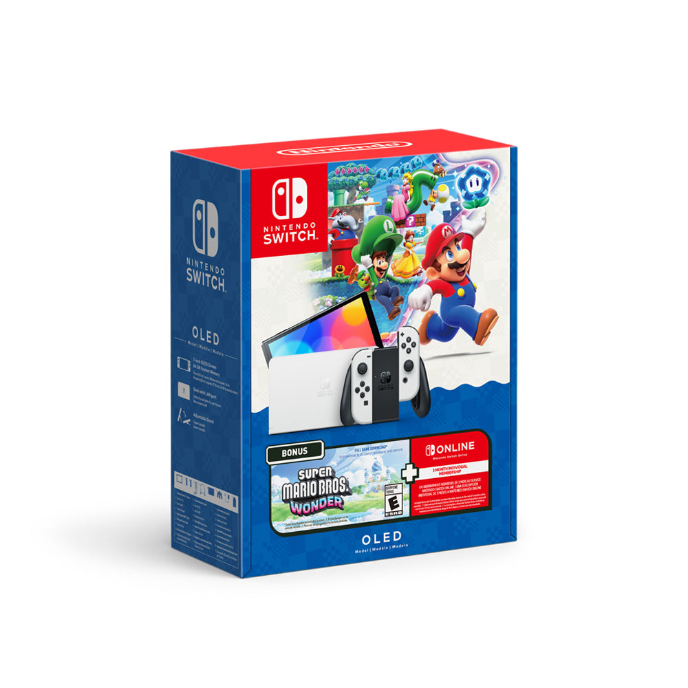 Nintendo Switch Oled White + Super Mario Wonder – Multicentro