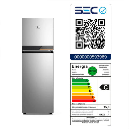 Refrigerador No Frost Top Freezer Inverter Altus 1200IS 190 Lts.