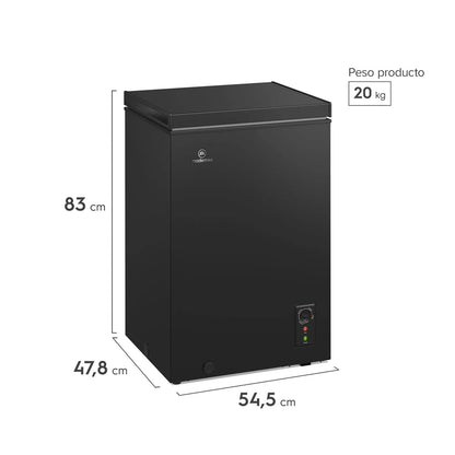 Congelador Horizontal H100B 97 Litros Negro