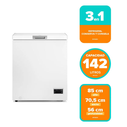 Congelador Horizontal Dual Inverter Frío Directo M150DI 142 Litros
