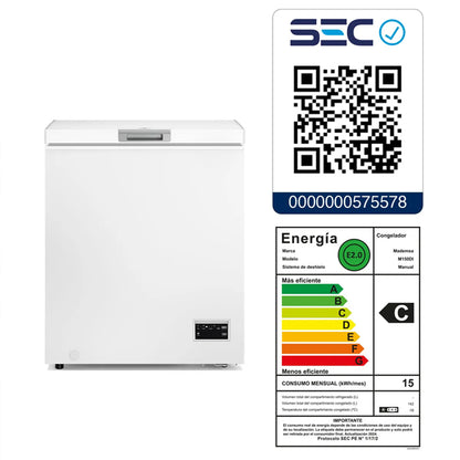 Congelador Horizontal Dual Inverter Frío Directo M150DI 142 Litros