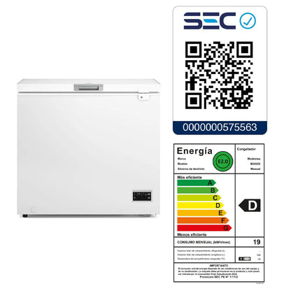 Congelador Horizontal Dual Inverter Frío Directo M200DI 198 Litros
