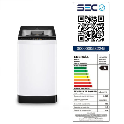 Lavadora Automática Carga Superior 16 Kg MDWMT16W