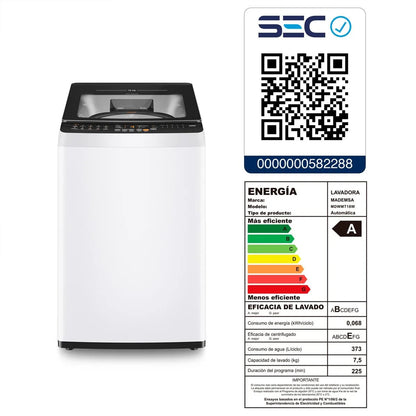 Lavadora Automática Carga Superior 18 Kg MDWMT18W