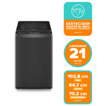 Lavadora Automática Carga Superior 21 Kg MDWMT21O Onix