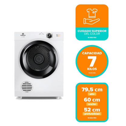 Secadora Carga Frontal Mademsa 7DBZG PRO 7 kg Blanco