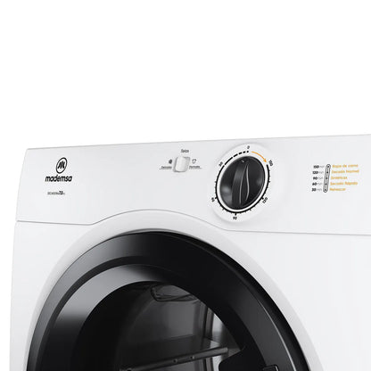 Secadora Carga Frontal Mademsa 7DBZG PRO 7 kg Blanco