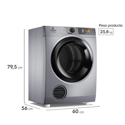 Secadora Mademsa 9DMZG PRO 9 Kg. Gris