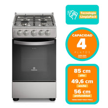 Cocina a gas FM4ES Silver