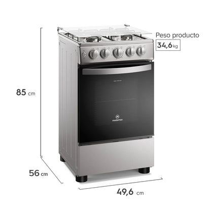Cocina a gas FM4ES Silver