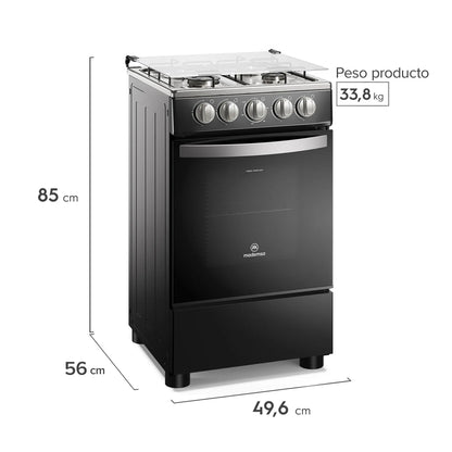 Cocina a gas FM4LP Negra