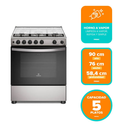 Cocina a Gas 5 Platos FM5SSC Inox