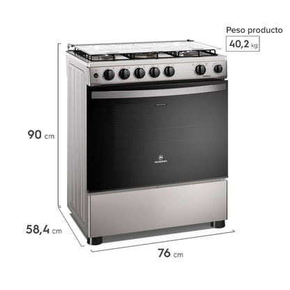 Cocina a Gas 5 Platos FM5SSC Inox