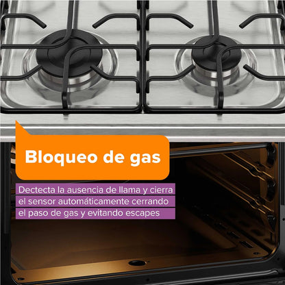 Cocina a Gas 5 Platos FM5SSC Inox