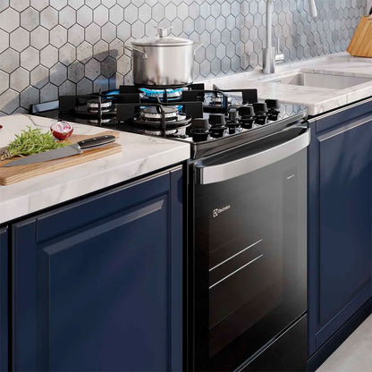 Cocina a Gas 4 Platos F4EPB Negra