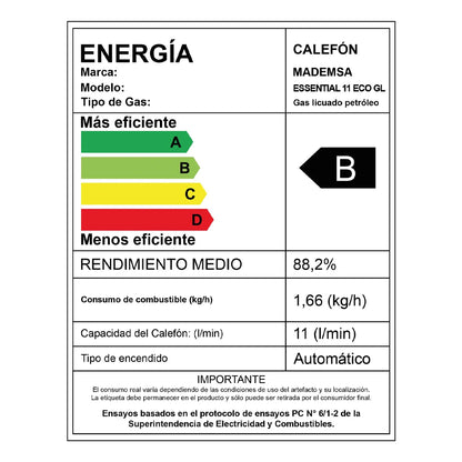 Calefont Essential 11 Eco Mademsa