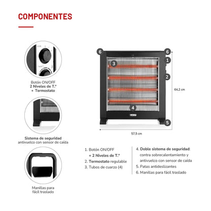 Radiador TH-RFC55 Cuarzo