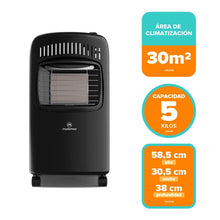 Estufa a Gas Mademsa HG05B 5 Kg. Negro