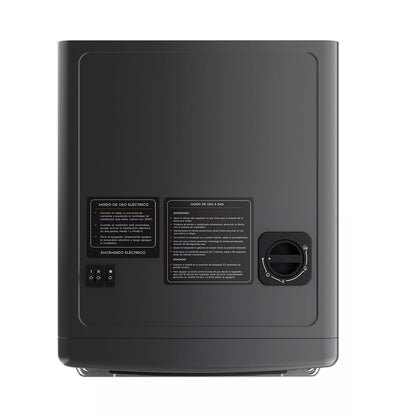 Estufa Híbrida Gas y Eléctrica Mademsa HH15B Onix 15 Kg