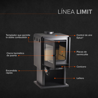 Estufa a Leña Limit 360