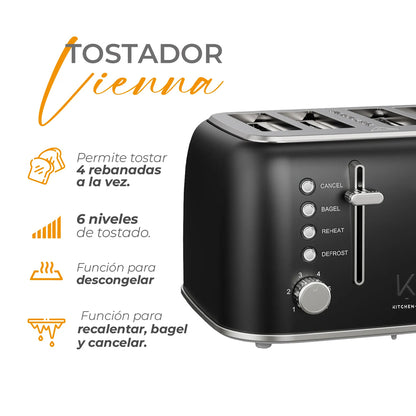 Tostador Eléctrico Vienna Kitchen-It