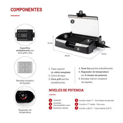 Parrilla Eléctrica TH-224