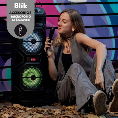 Parlante Bluetooth Karaoke Blik-Wavemax1