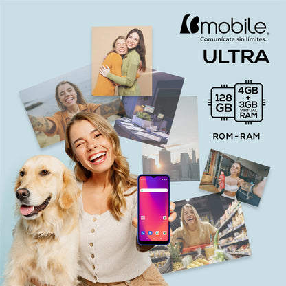 Celular Bmobile Ultra 4G 128GB 4+3 RAM