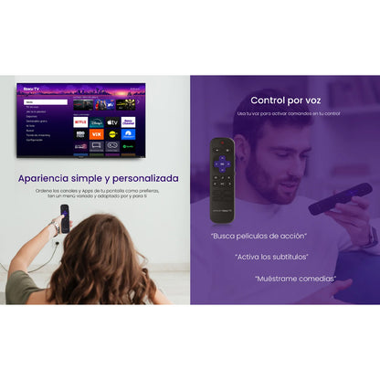 Led Smart TV Aiwa 32" AW32RKQ Roku