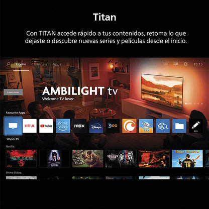 Led Smart TV Philips QLED 4K Ultra HD 50” Ambilight 50PUD8250
