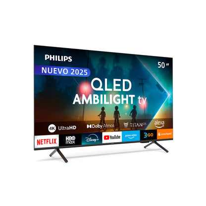 Led Smart TV Philips QLED 4K Ultra HD 50” Ambilight 50PUD8250