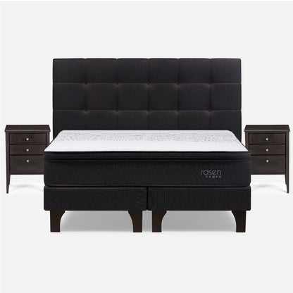 Cama Europea Tempo 180 X 200 Issey Grafito