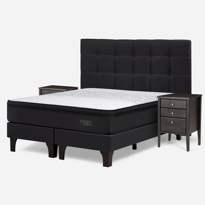 Cama Europea Tempo 180 X 200 Issey Grafito