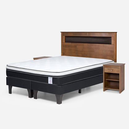 Cama Europea New Style 6 KING + Mueble Ferrara