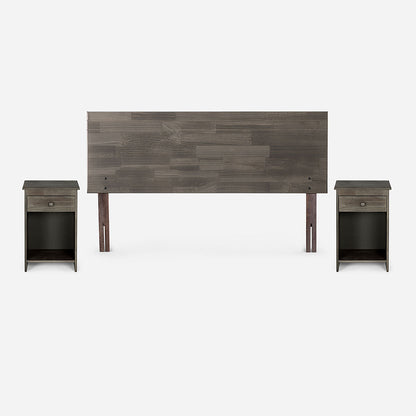 Cama Europea Wave 2 Plazas Tabor Grafito