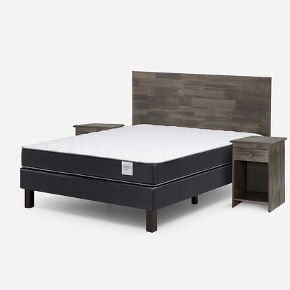 Cama Europea Wave 2 Plazas Tabor Grafito