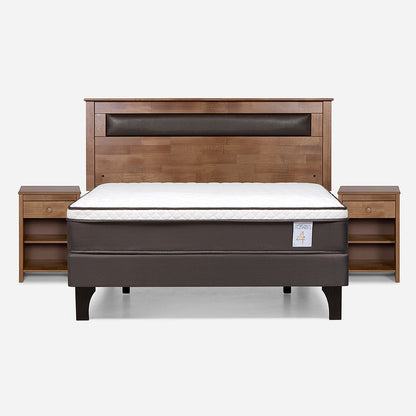 Cama Europea New Style 4 Plus 2 Plazas + Muebles Ferrara