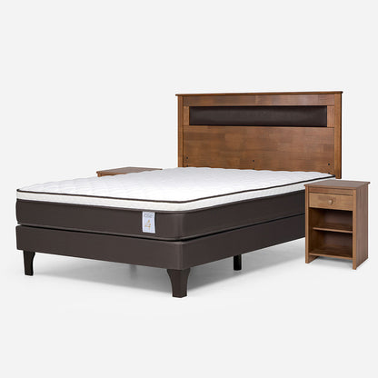 Cama Europea New Style 4 Plus 2 Plazas + Muebles Ferrara