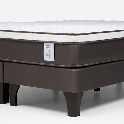 Cama Europea New Style 4 Plus 2 Plazas Base Divida + Muebles Ferrara