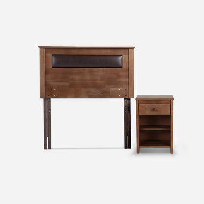 Cama Europea New Ergo T 1,5 Plazas + Muebles Ferrara