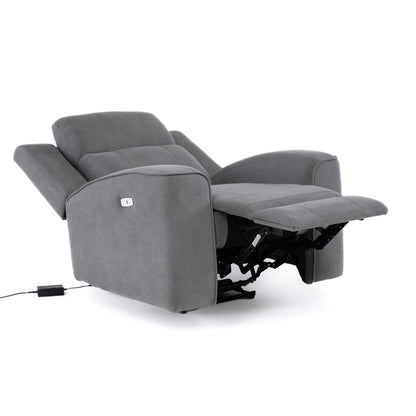 Bergere Reclinable Eléctrico Montana Gris