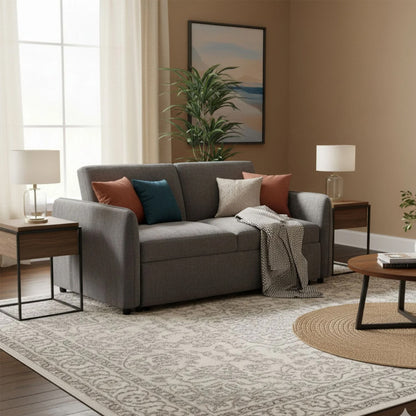 Sofá Cama 2 Cuerpos Moderno New Dallas Gris
