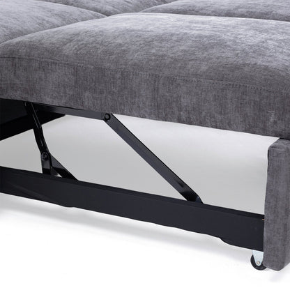 Sofá Cama 2 Cuerpos Moderno New Dallas Gris