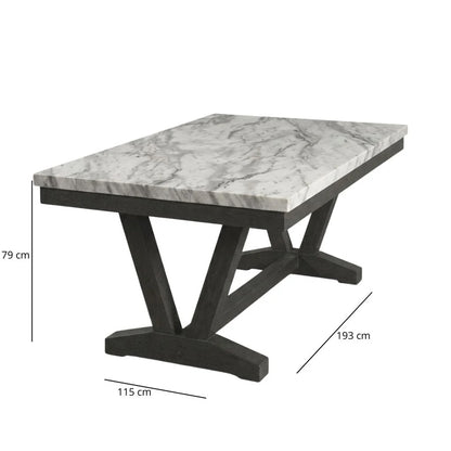 Comedor 6 Sillas Moderno Rodeus Mármol