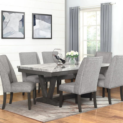 Comedor 6 Sillas Moderno Rodeus Mármol