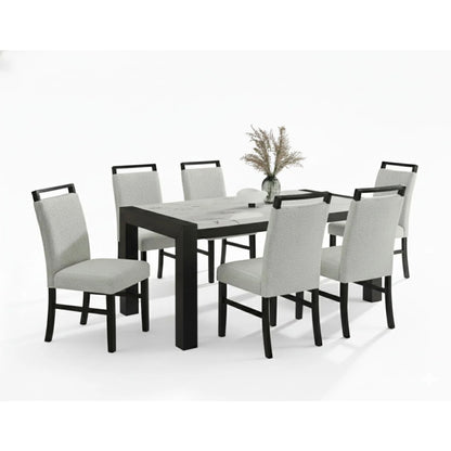 Juego de Comedor 6 Sillas Moderno Belice Blanco