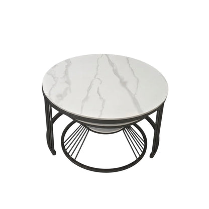 Mesa de Centro Moderna Redonda Mármol Valleta