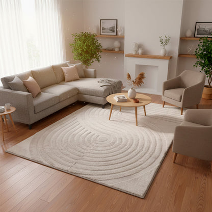 Alfombra Petra Light Grey 160x230 cm.