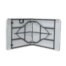 Mesa Plegable Rectangular 74x74x180 cm Blanco