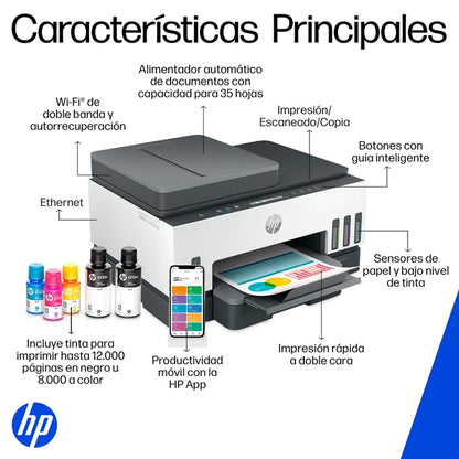 Impresora Multifuncional HP Smart Tank 750